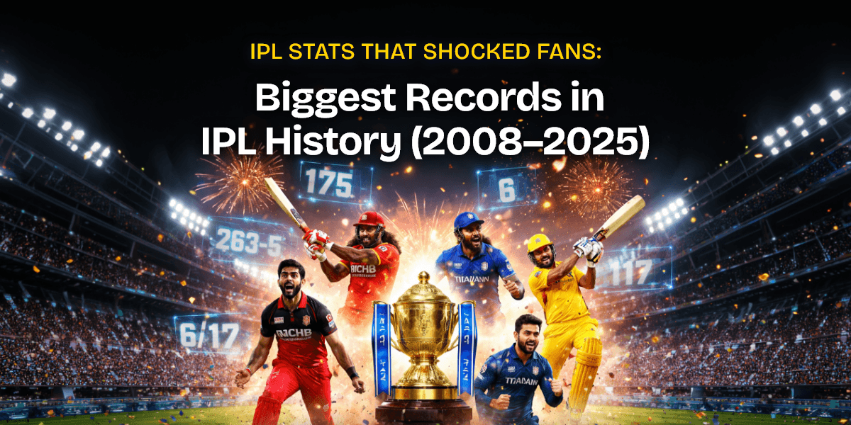 IPL Stats That Shocked Fans: Biggest IPL Records (2008–2025)