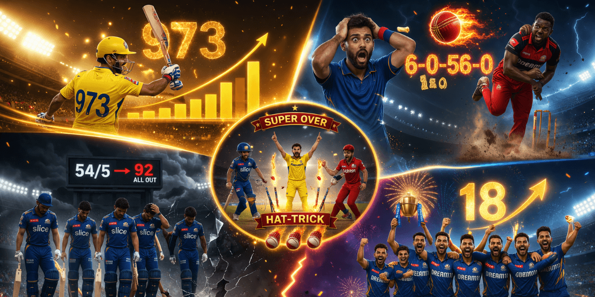 Ipl Progress IPL Stats That Shocked Fans: Biggest IPL Records (2008–2025)