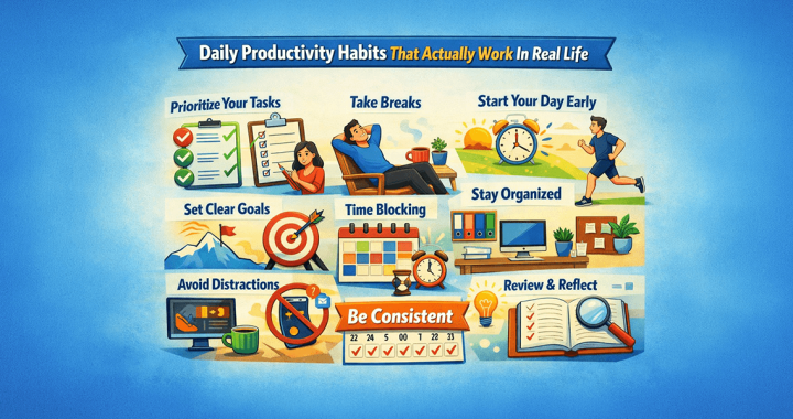 Daily productivity habits that actually work in real life