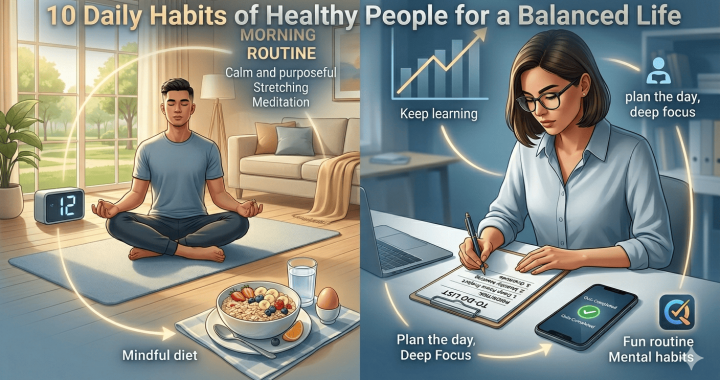 10 Daily Habits of Healthy People for a Balanced Life