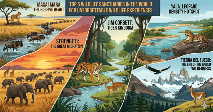 Top 5 Wildlife Sanctuaries in the World for Unforgettable Wildlife Experiences