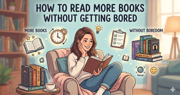 How to Read More Books Without Getting Bored: 7 Simple Tips